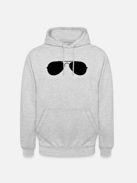 beach cool glasses summer - Unisex Hoodie - light heather grey