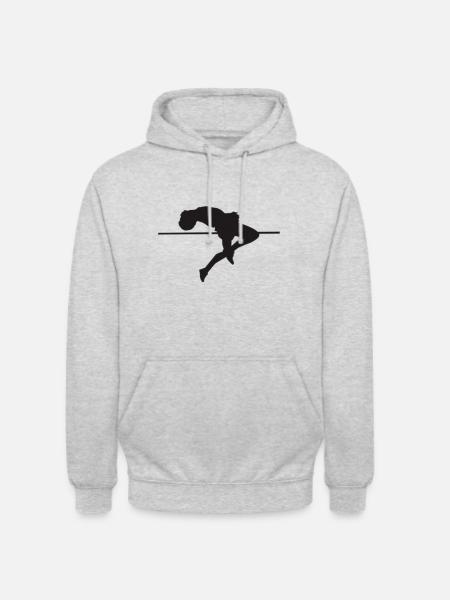 High Jump Athletics - Unisex Hoodie - light heather grey