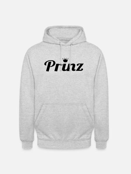 Prinz - Unisex Hoodie - Hellgrau meliert