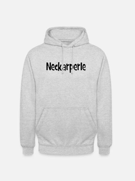 Neckarperle - Stuttgart - Schwäbin - Neckar - Unisex Hoodie - Hellgrau meliert