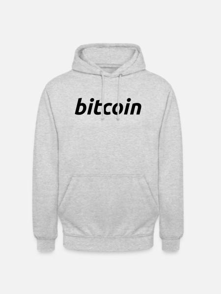 bitcoin - Sweat-shirt à capuche unisexe - gris clair chiné