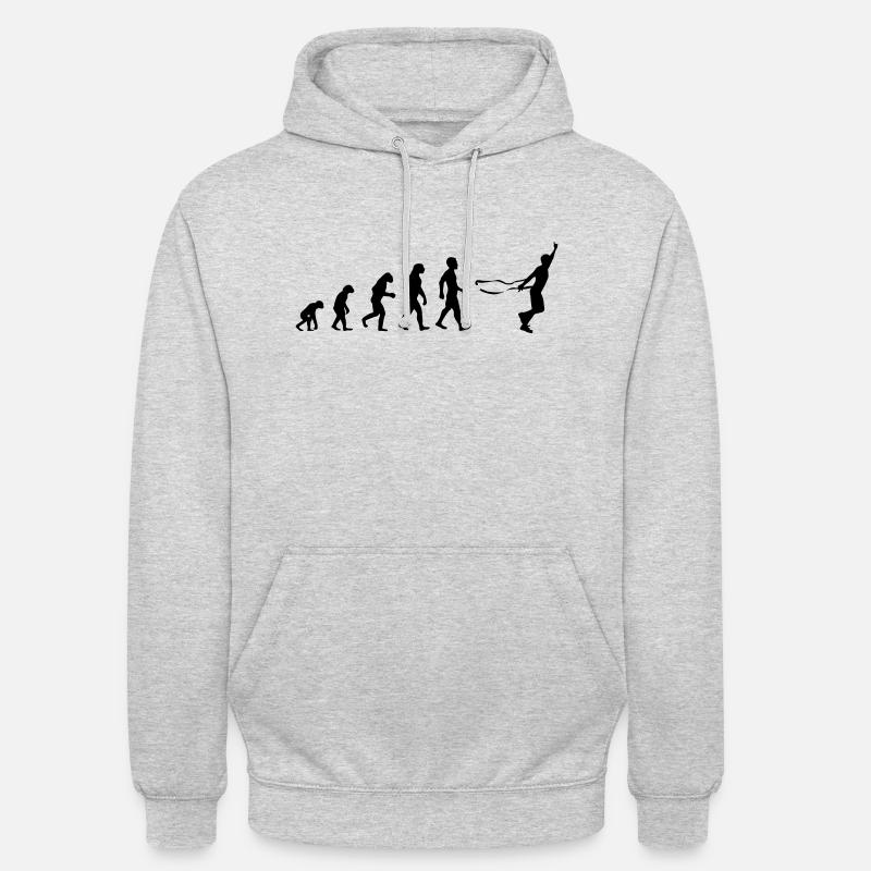 evolution finish Zieleinlauf Sieger Gewinner - Unisex Hoodie - Hellgrau meliert
