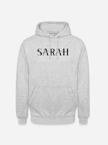 Name - Sarah - Unisex Hoodie - light heather grey