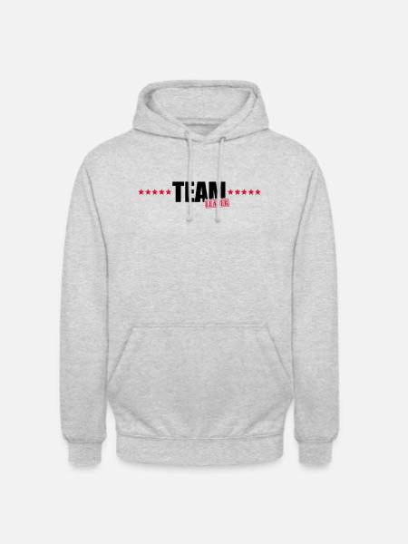 team_leader - Unisex Hoodie - Hellgrau meliert