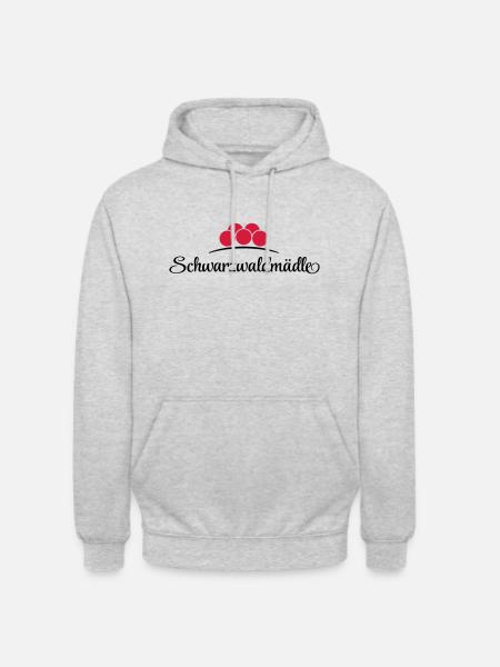 Schwarzwaldmädle - Unisex Hoodie - Hellgrau meliert
