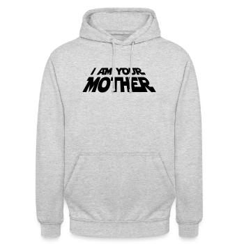 I am your Mother - Unisex Hoodie - light heather grey - Front - Alina (178cm) & Michal (187cm)