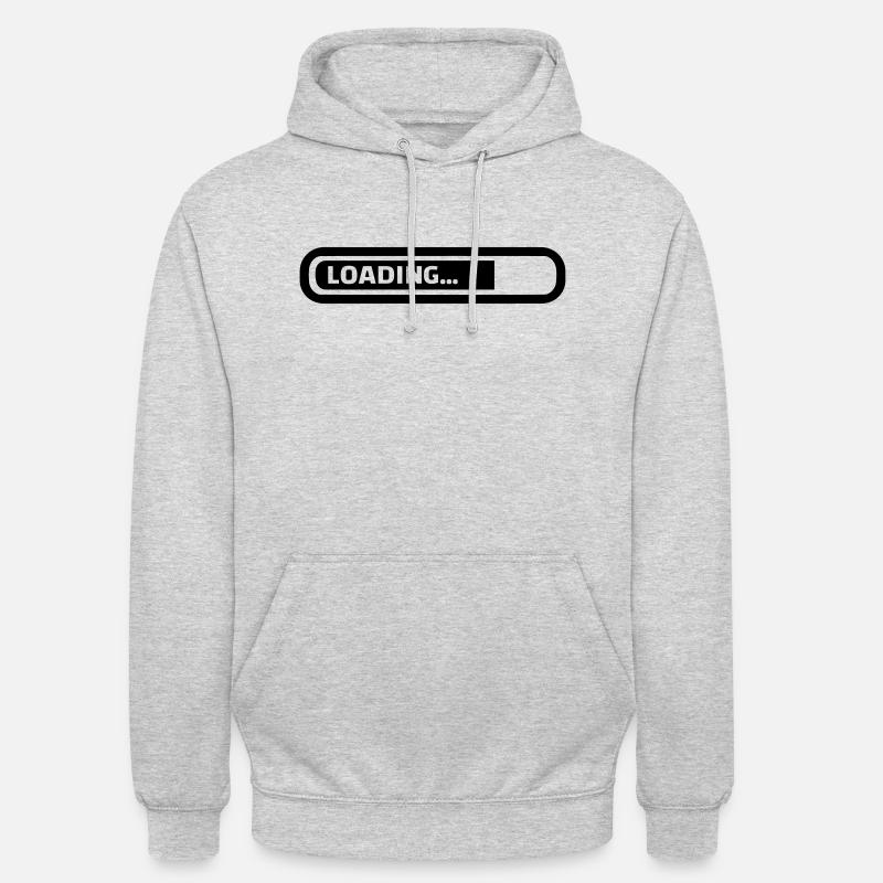 Loading - Sweat-shirt à capuche unisexe - gris clair chiné