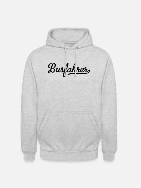 Busfahrer - Unisex Hoodie - Hellgrau meliert