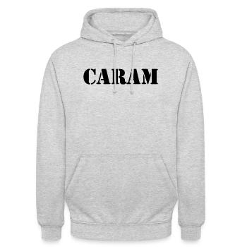 Catalan - Sweat-shirt à capuche unisexe - gris clair chiné - Devant - Alina (178cm) & Michal (187cm)