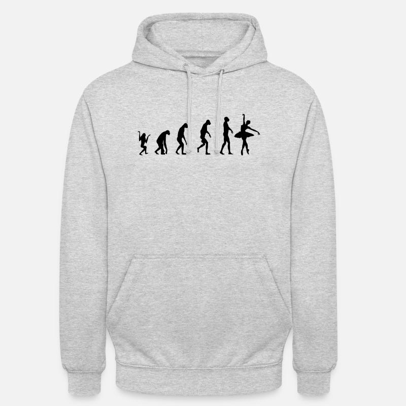 Evolution Ballett - Unisex Hoodie - Hellgrau meliert