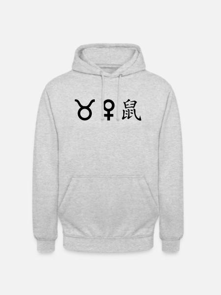 Taurus Venus Rat - Unisex Hoodie - light heather grey