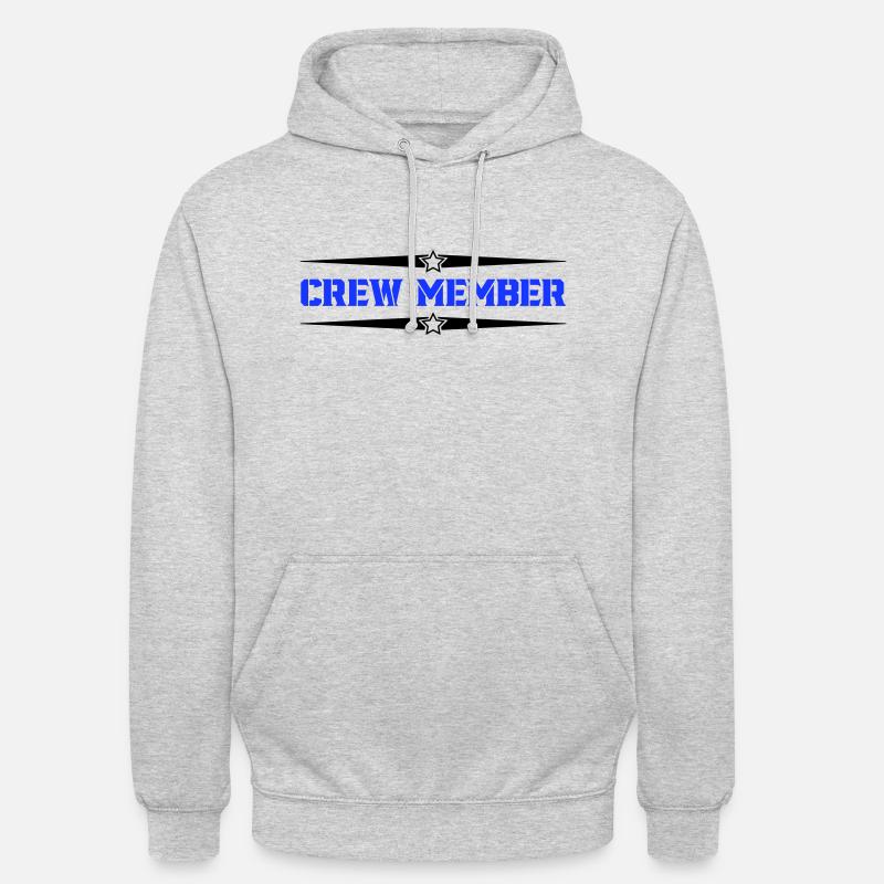 Membre d’équipage 1 - Sweat-shirt à capuche unisexe - gris clair chiné