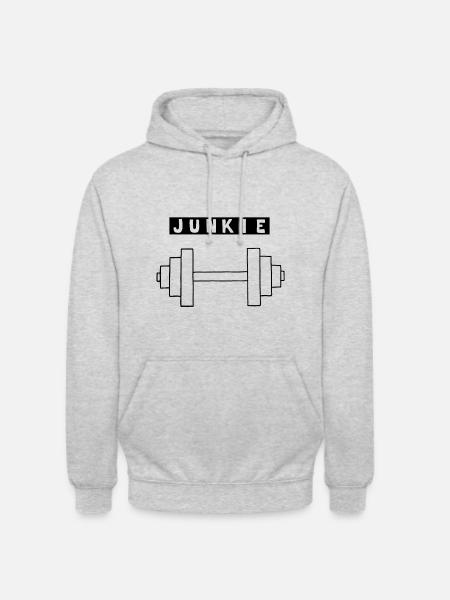 junkie - Unisex Hoodie - light heather grey