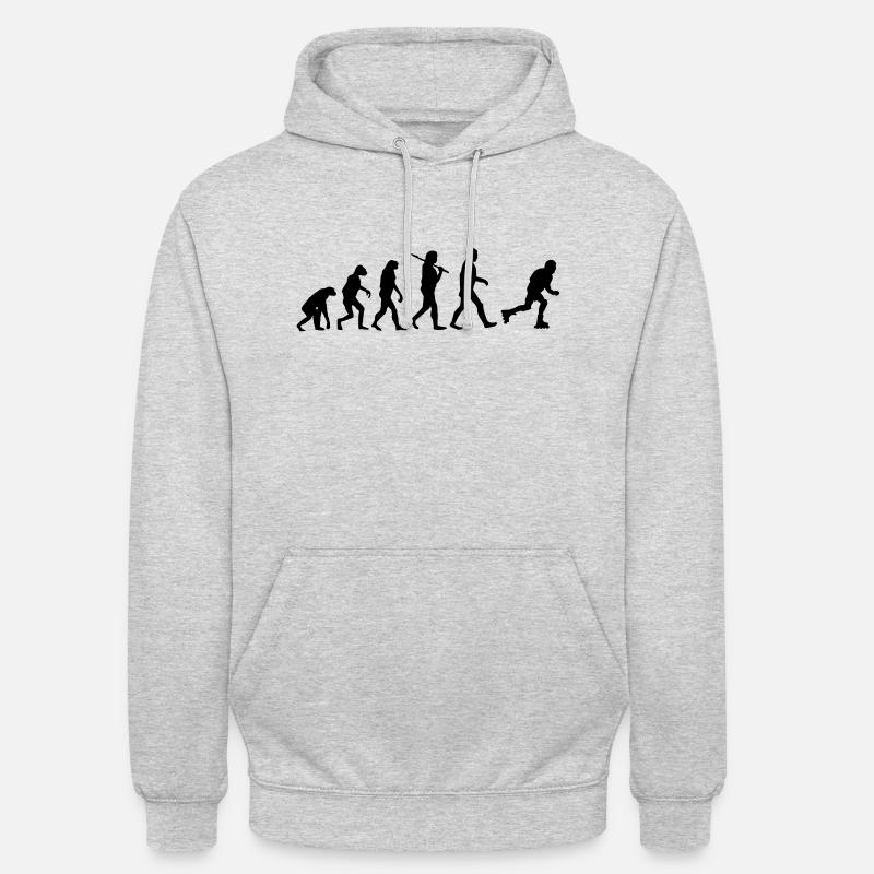 Evolution Rollschuhe - Unisex Hoodie - Hellgrau meliert