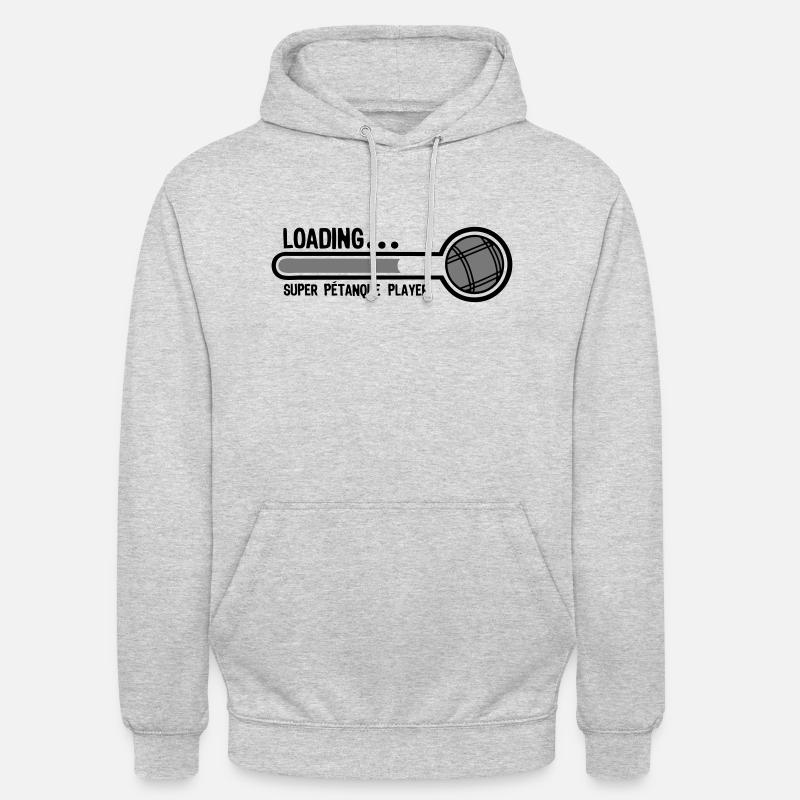 petanque kugel loading super player - Unisex Hoodie - Hellgrau meliert