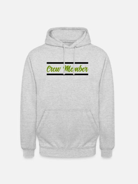 crew member - Unisex Hoodie - light heather grey
