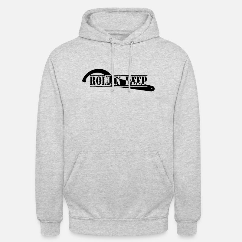 ROLLINDEEP - Unisex Hoodie - Hellgrau meliert