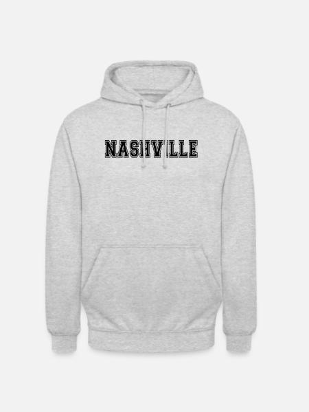 Nashville - Sweat-shirt à capuche unisexe - gris clair chiné