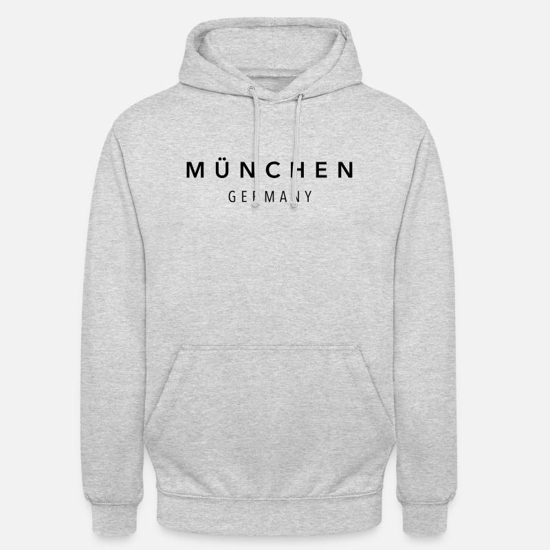 MÜNCHEN - Unisex Hoodie - Hellgrau meliert