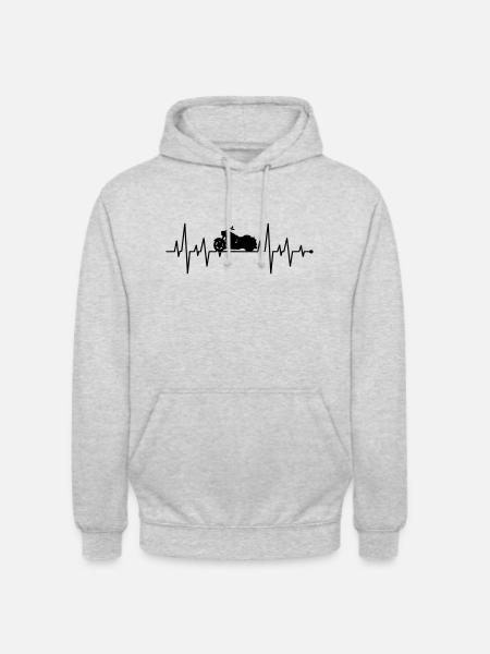 Motorcycle riding dad - Unisex Hoodie - light heather grey