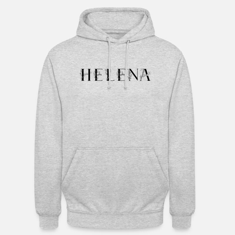 Nom - Helena - Sweat-shirt à capuche unisexe - gris clair chiné