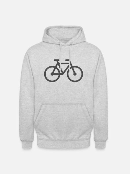 Bicycle bike, - Unisex Hoodie - light heather grey