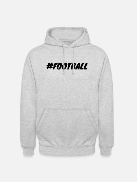 FUSSBALL Geschenkidee Humor - Unisex Hoodie - Hellgrau meliert