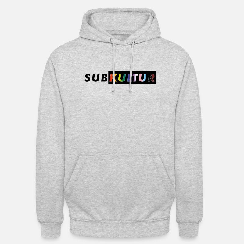 SUBKULTUR CSD - Unisex Hoodie - Hellgrau meliert