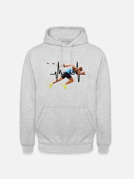 ATHLETICS RUNNER - Unisex Hoodie - light heather grey