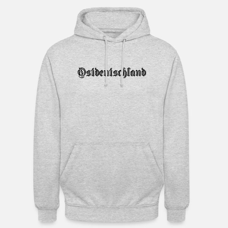 Allemagne de l'Est - Sweat-shirt à capuche unisexe - gris clair chiné