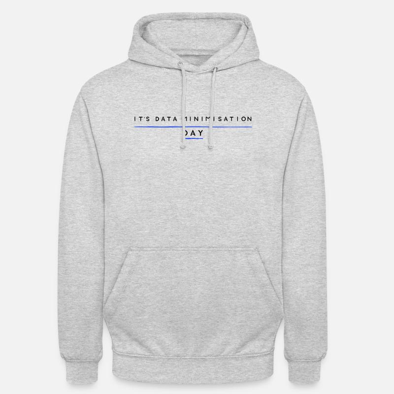 Data Minimisation day - Unisex Hoodie - light heather grey
