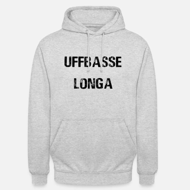Uffbasse Longa - Unisex Hoodie - Hellgrau meliert