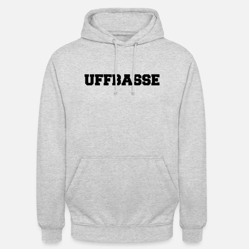 uffbasse - Unisex Hoodie - Hellgrau meliert