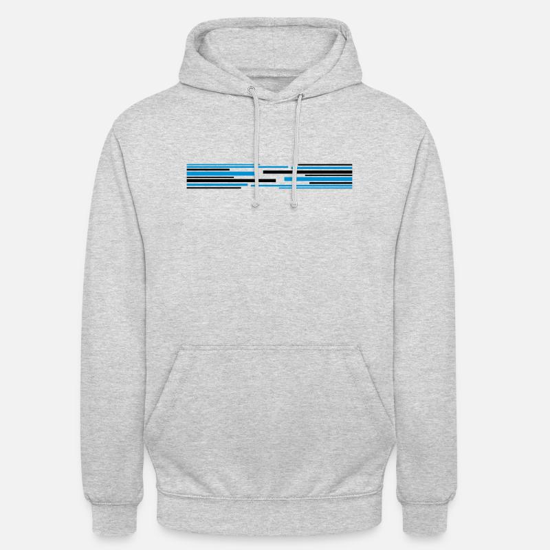 Many lines pattern - Unisex Hoodie - light heather grey