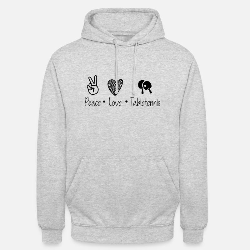 Ping-ping-lt - Sweat-shirt à capuche unisexe - gris clair chiné