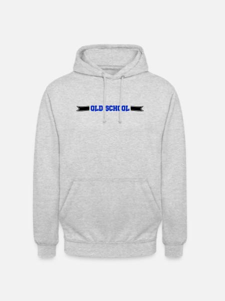 old school - Unisex Hoodie - light heather grey