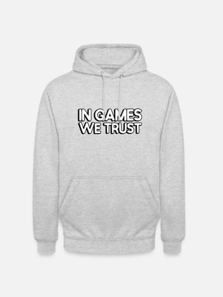 In games, we trust - Unisex Hoodie - light heather grey