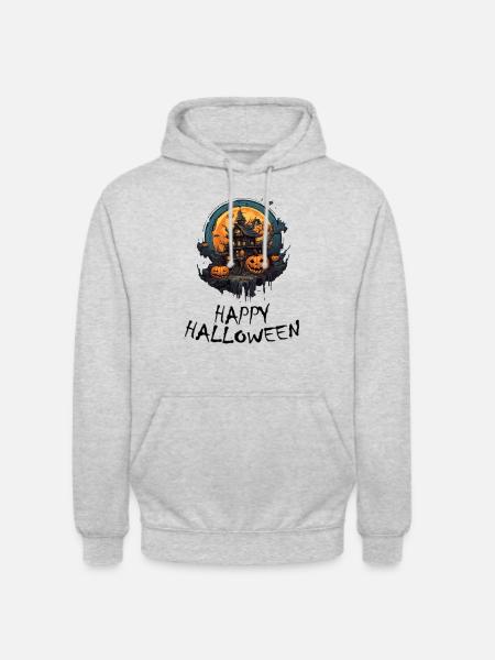 Halloween - Happy Halloween - Unisex Hoodie - light heather grey