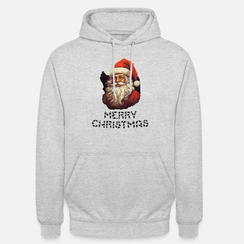 Weihnachtsmann - Marry Christmas - Unisex Hoodie - Hellgrau meliert