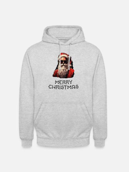 Weihnachtsmann - Marry Christmas - Unisex Hoodie - Hellgrau meliert
