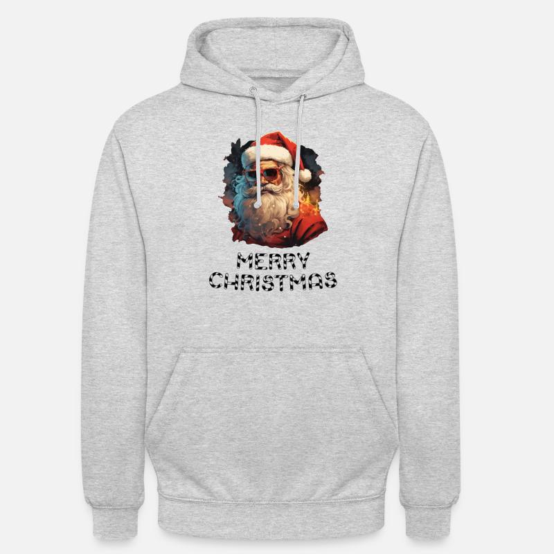Weihnachtsmann - Marry Christmas - Unisex Hoodie - Hellgrau meliert