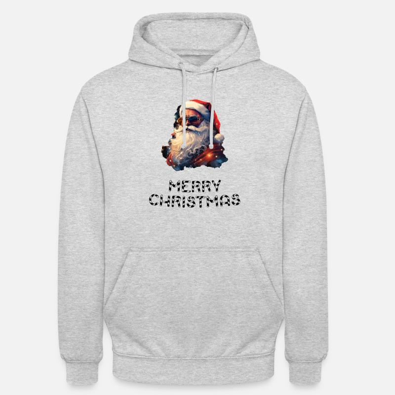 Weihnachtsmann - Marry Christmas - Unisex Hoodie - Hellgrau meliert