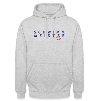 Schwimmmeister 8 - Unisex Hoodie - Hellgrau meliert - Vorne - Alina (178cm) & Michal (187cm)