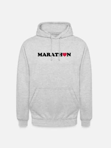 marathon - Unisex Hoodie - light heather grey