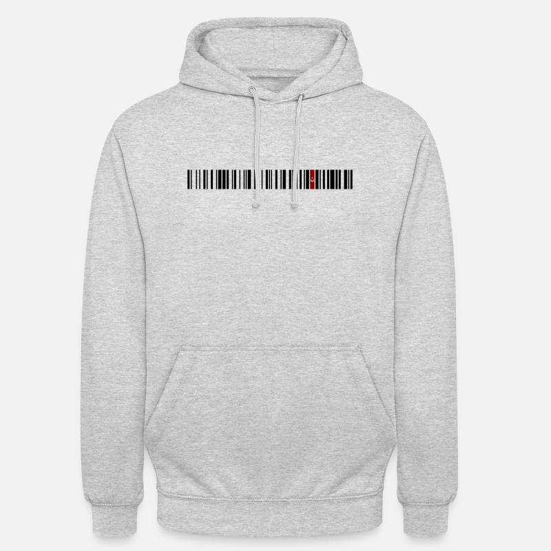 Erzincan 24 - Sweat-shirt à capuche unisexe - gris clair chiné
