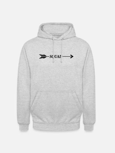 Squad Arrow - Unisex Hoodie - light heather grey