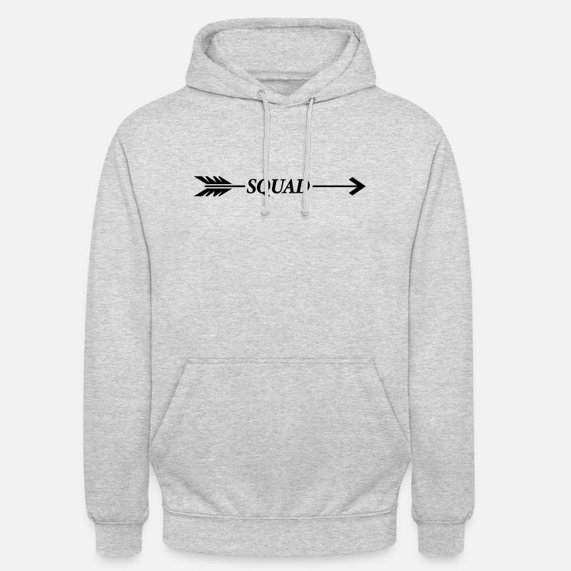 squad pfeil - Unisex Hoodie - Hellgrau meliert