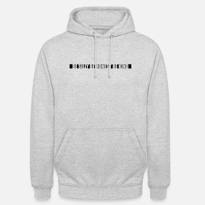 Enfant honnête et stupide - Sweat-shirt à capuche unisexe - gris clair chiné