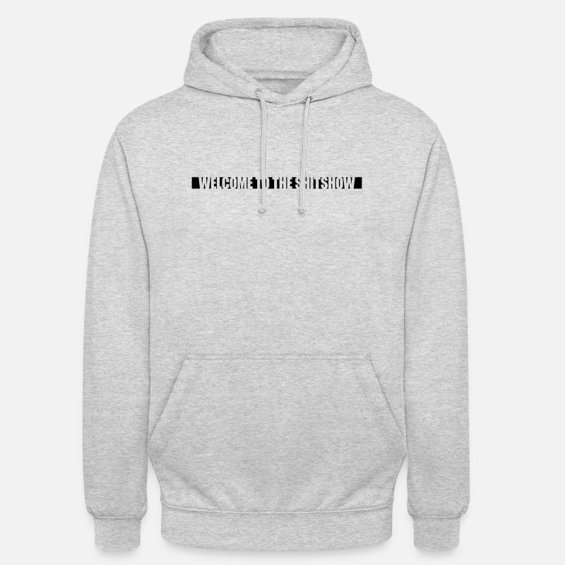 Balken Welcome Shitshow - Unisex Hoodie - Hellgrau meliert