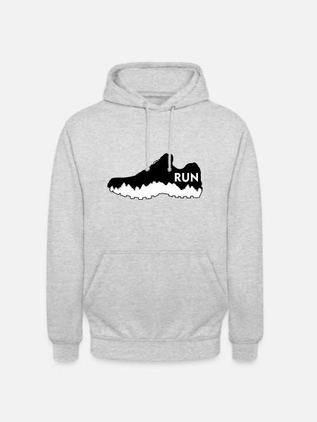 Trail running, running - Unisex Hoodie - light heather grey